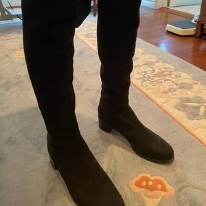 New Stuart Weitzman black suede boots. Size 9.5